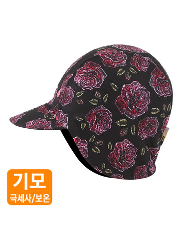 방한 사이클링캡 블루밍로즈-귀달이 쪽모자/보드