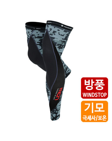 아웃밴드 방풍 다리토시 디지털 카모-방한 레그워머