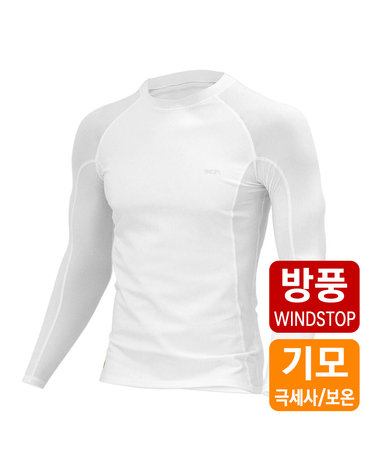 겨울방풍/방한 이너웨어 상의 506 화이트 언더레이어