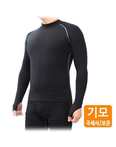 고리형 기모 오버히트기어 상의-웜웨어 발열이너웨어