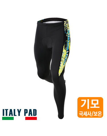 란슬롯 9부 기모 자전거/라이딩 패드팬츠, 긴바지