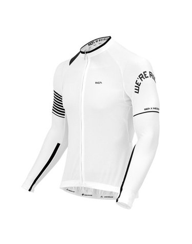 라이더 화이트 긴팔져지-기능성 사이클링 자전거저지