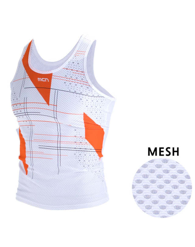 엠씨엔스포츠 남성용 매트릭스 K-MESH 민소매 이너웨어 언더웨어 착용컷