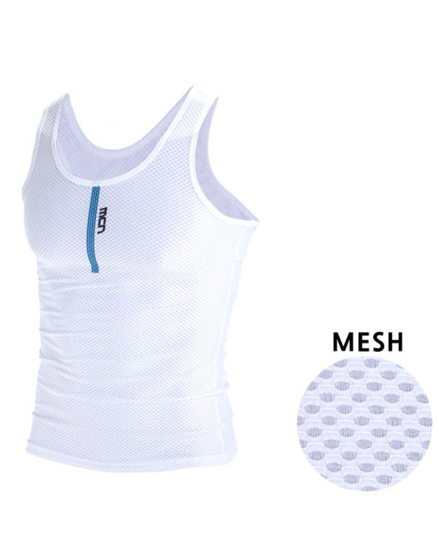 엠씨엔스포츠 남성용 리베로 K-MESH 민소매 이너웨어 언더웨어 착용컷