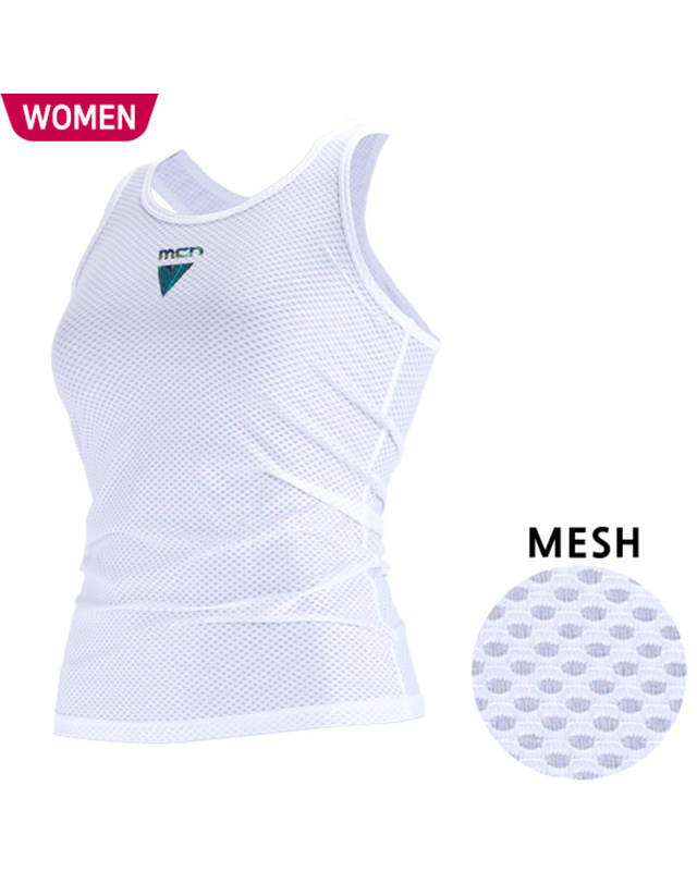 엠씨엔스포츠 여성용 트로피칼 K-MESH 민소매 이너웨어 언더웨어 착용컷