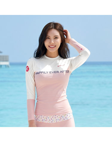 [MECENAT] 릴리안 래시가드 상의 / 자외선차단및 체온유지 수상스포츠웨어 래쉬가드 스킨스쿠버