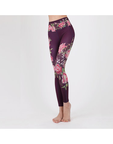 FLOWER EMBROIDERY 요가복 레깅스 바지 필라테스복