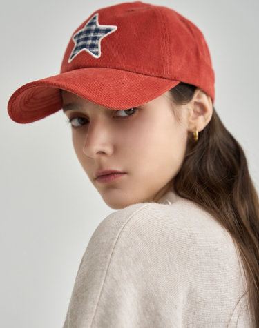코듀로이 스타 자수 볼캡 FN55AM125