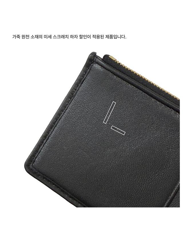 미우미우 미세하자 국내 미우미우 5MB06M AFPP 로고 마틀라쎄 지퍼 카드 지갑 착용컷