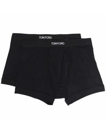 [럭스댓] 국내 톰포드 T4XC3 141 코튼 모달 로고 박서 브리프 블랙 2개입