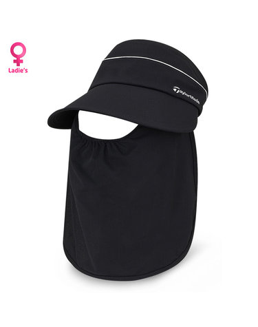 테일러메이드 SUNSHADE 여성 블랙 넥커버 썬바이저