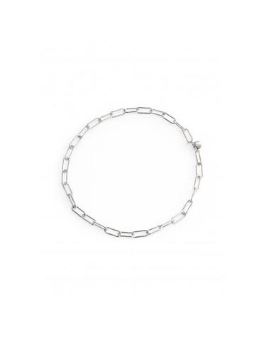 SQUARE CHAIN NECKLACE SILVER