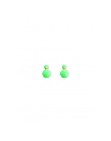 SUMMER BALL EARRING NEON GREEN