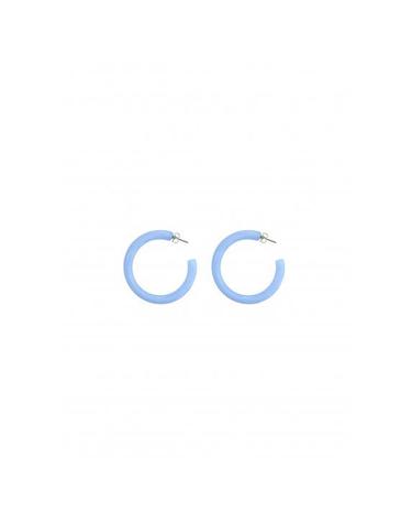 COLOR HOOP EARRING BLUE