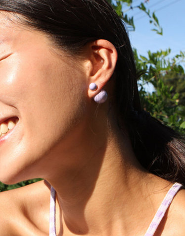 SUMMER BALL EARRING LAVENDER