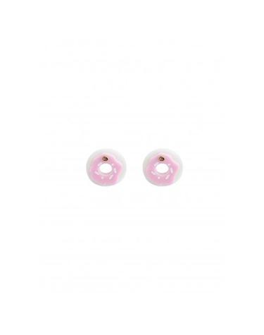DOUNUT EARRING PINK