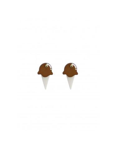 ICE CREAM EARRING BROWN