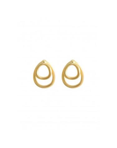 2WAY CIRCLE EARRING GOLD