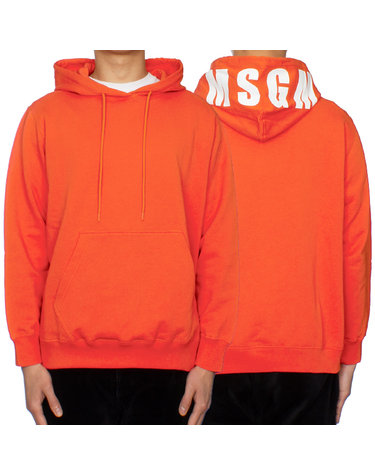 MSGM 남성 모자 로고 프린팅 오버 후드 티셔츠 2841MDM68