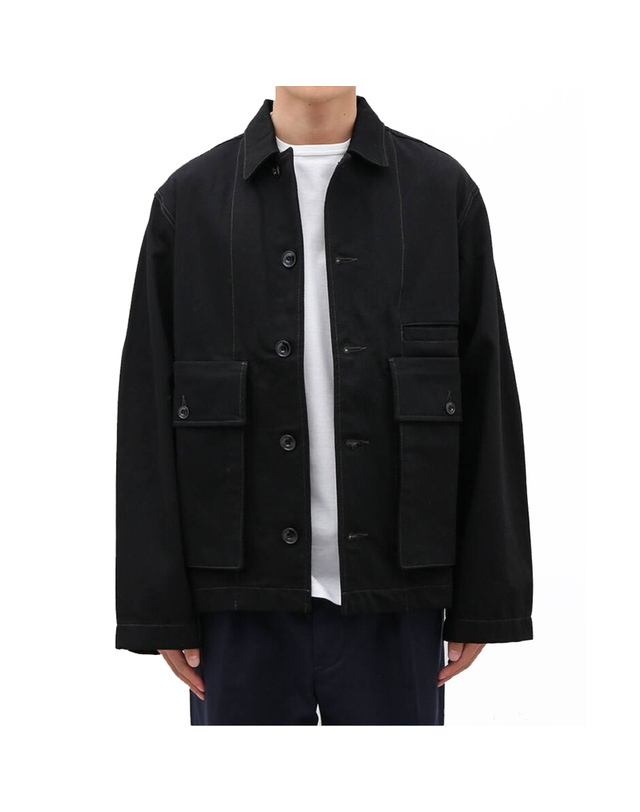 르메르 25FW 르메르 박시 자켓 블랙 OW1198 LD1055 BK999 착용컷