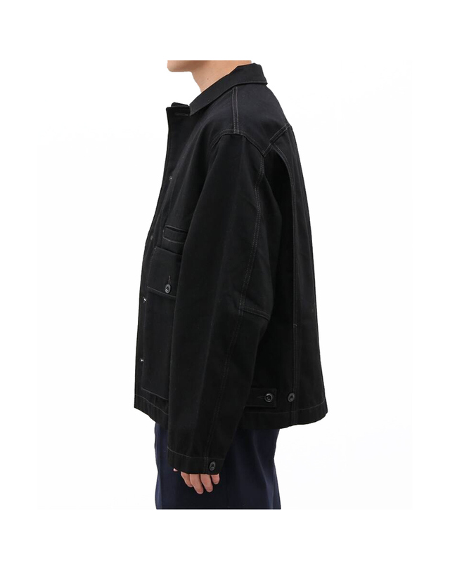 르메르 25FW 르메르 박시 자켓 블랙 OW1198 LD1055 BK999 착용컷