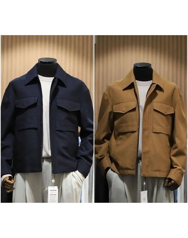 [갤러리아] BON FW 울 블렌딩 트윌 패턴 트러커 자켓 2종 택1 BN3FJP400