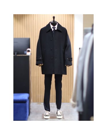 [갤러리아] BON 24F/W 블랙 울 100% 부클 발마칸 코트 BN4WHA555