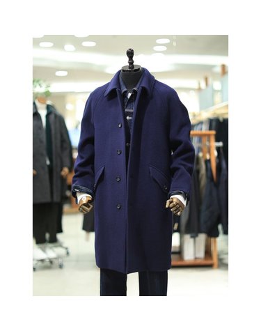 [갤러리아] BON F/W 네이비 사선포켓 울 발마칸 코트 BNEWHA562