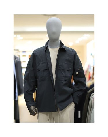 [갤러리아] BON S/S 그레이 MA-1 디테일 셔츠형 재킷 BN4MBA691