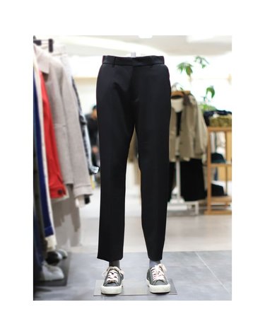 본 [갤러리아] BON F/W 블랙 울라이크 베이직 슬랙스 BN4FTA321