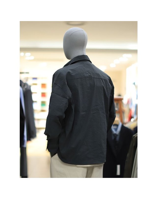 본 [갤러리아] BON S/S 그레이 MA-1 디테일 셔츠형 재킷 BN4MBA691 착용컷