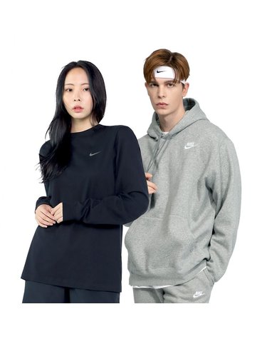 [갤러리아] [SET] 나이키 NSW 클럽 기모 후드티+드라이핏 긴팔티셔츠