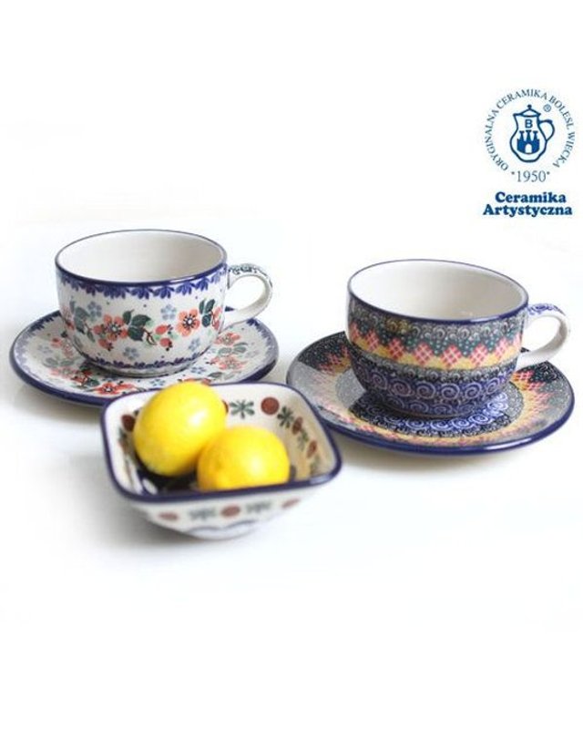 아티스티나 [갤러리아] 아티스티나 폴란드그릇 B/F 커피잔 768-2103X 착용컷