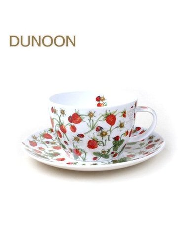 [갤러리아] 두눈 영국 본차이나 B/F 커피잔 Dovedale Strawberry 1인조