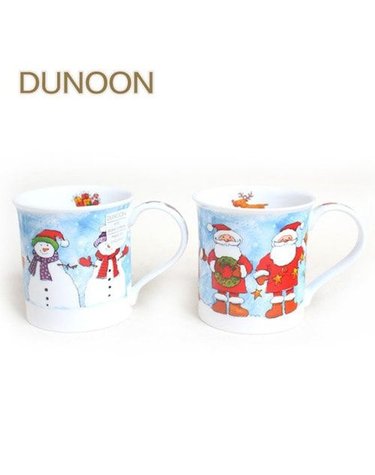 [갤러리아] 두눈 뷰트 머그 Christmas Chums 2종 택1
