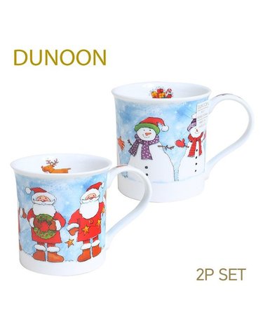 [갤러리아] 두눈 뷰트 머그 Christmas Chums 2p (산타1p+눈사람1p)
