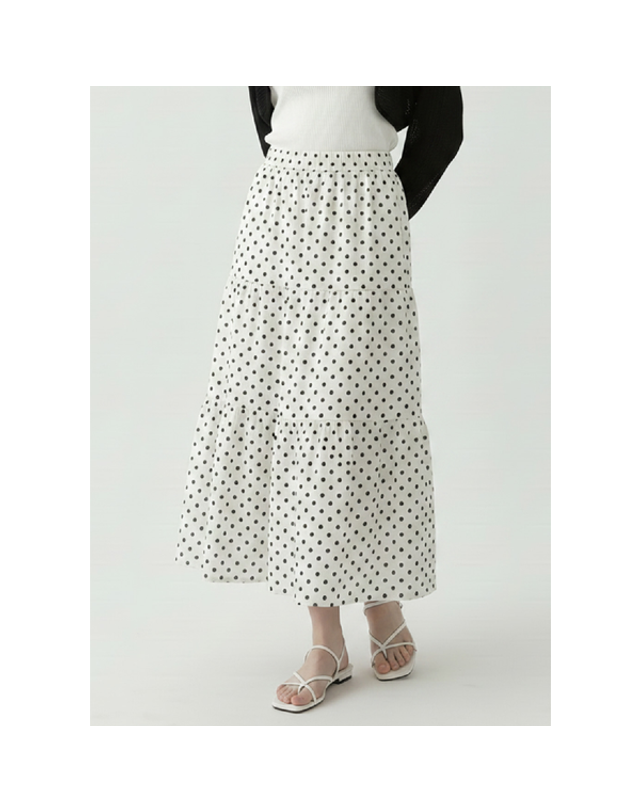 스테이씨 [갤러리아] [미니마리]도트캉캉스커트 (MMB2SK04) 착용컷