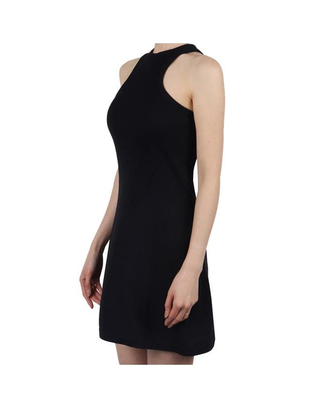 꾸레쥬 꾸레쥬 여성 로고 미니 원피스 블랙 125JRO577JS0203 9999 착용컷