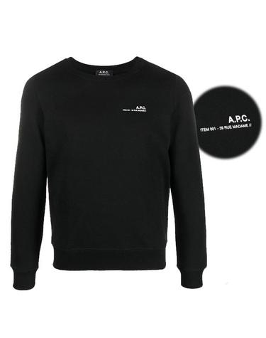 [당일]아페세 ITEM 로고 프린팅 맨투맨 블랙 COFBQ F27663 LZZ