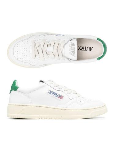 [당일]24FW 메달리스트 스니커즈 화이트 그린탭 AULW LL20