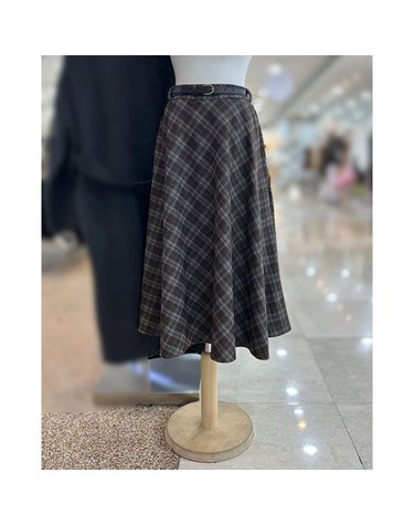 [갤러리아] 부루앤쥬디 체크에이라인벨트세트스커트 BBRLSK015B