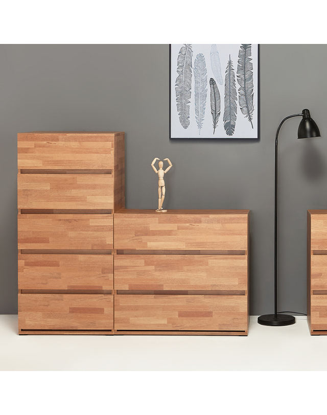 리빙인도무스 리빙인도무스 멀바우 3단 서랍장 1200 착용컷