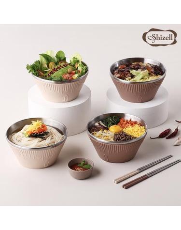 [쉬젤] 러반 포케볼 세트 8PCS (포케볼18cm 4PCS+젓가락 4PCS)