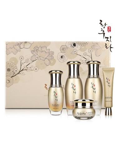 [황후지화] 리본연 5종 (수액 120ml+유액 120ml+아이크림 30ml+에센스 55ml+크림 60ml+견본품 4종)			