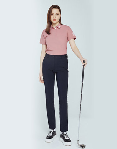 [1+1] DKNY 트리코트 팬츠 여성 블랙+베이지
