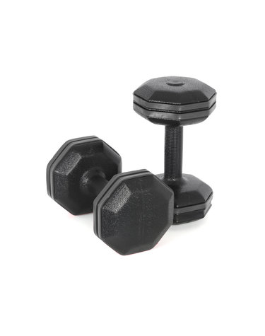 블랙라인 범퍼 옥타곤 덤벨 5kg 2개 세트