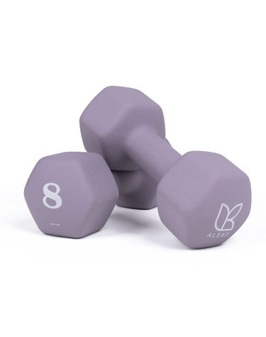 아리프 선인장 미용 아령 여자 홈트 덤벨 8kg, 2개, 그레이 라벤더