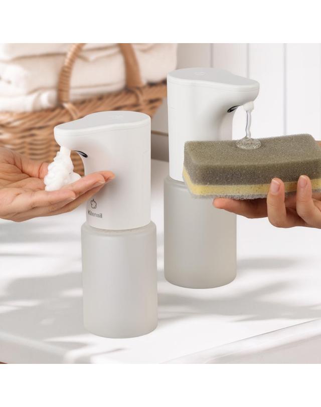 키텐실 키텐실 무선 자동 센서 디스펜서 300ml 3단계 조절 핸드워시 주방세제 착용컷