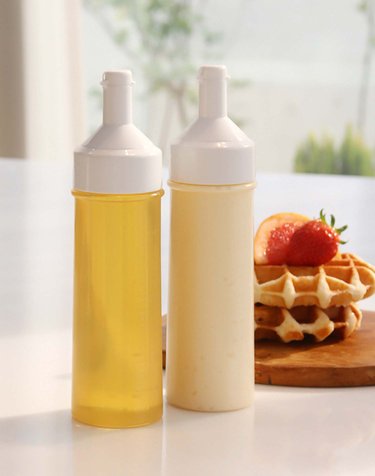 [키텐실] 가정용 원웨이 소스통 케찹통 마요네즈통 꿀보관용기 미니 350ml 5P 세트