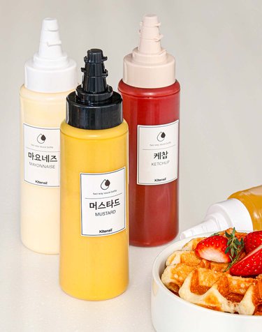 [키텐실] 가정용 투웨이 소스통 드레싱 마요네즈통 케찹통 350ml 5P 세트